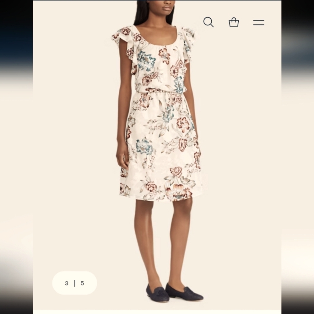 Floral Cream Dress